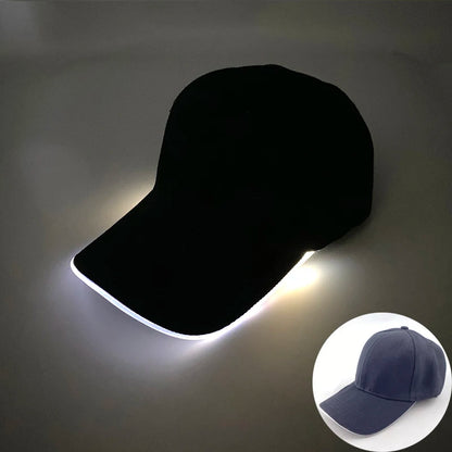 Madinga šviečianti beisbolo kepuraitė su LED apšvietimu, hiphopo stiliaus kepurė barui ir klubui, fluorescencinė kepurė vyrams ir moterims, DJ šokių reikmenys ir kostiumo aksesuaras