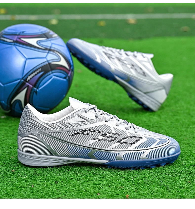 Nouvelles chaussures de football pour hommes, chaussures de futsal à cheville haute, respirantes, antidérapantes, de haute qualité, ultralégères, chaussures de sport, chaussures de match en plein air