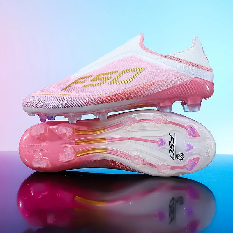 Nouvelles chaussures de football pour hommes, de haute qualité, antidérapantes, légères, très vendues, crampons d'entraînement pour terrain en herbe, mi-hautes, pour les matchs en extérieur, chaussures de sport.