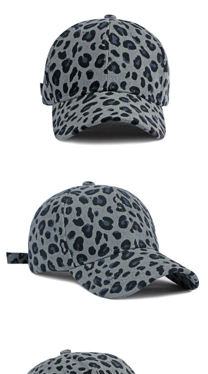 Wholesale NewFashion Spring Summer Unisex Leopard Print Baseball Caps Spring Autumn Outdoor Adjustable Casual Hats Sunscreen Hat