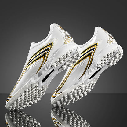 Chaussures de football TF unisexes, crampons légers pour terrain synthétique, semelle résistante à l'usure pour les matchs de football sur gazon artificiel en extérieur