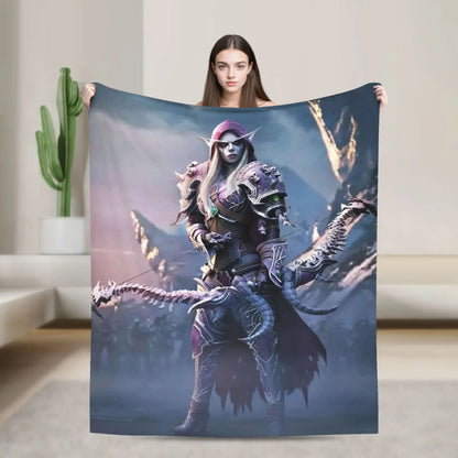 Topla deka Students Travel World of Warcraft Sylvanas Windrunner deka za prekrivanje flanelski prekrivač za uređenje doma prekrivač za krevet