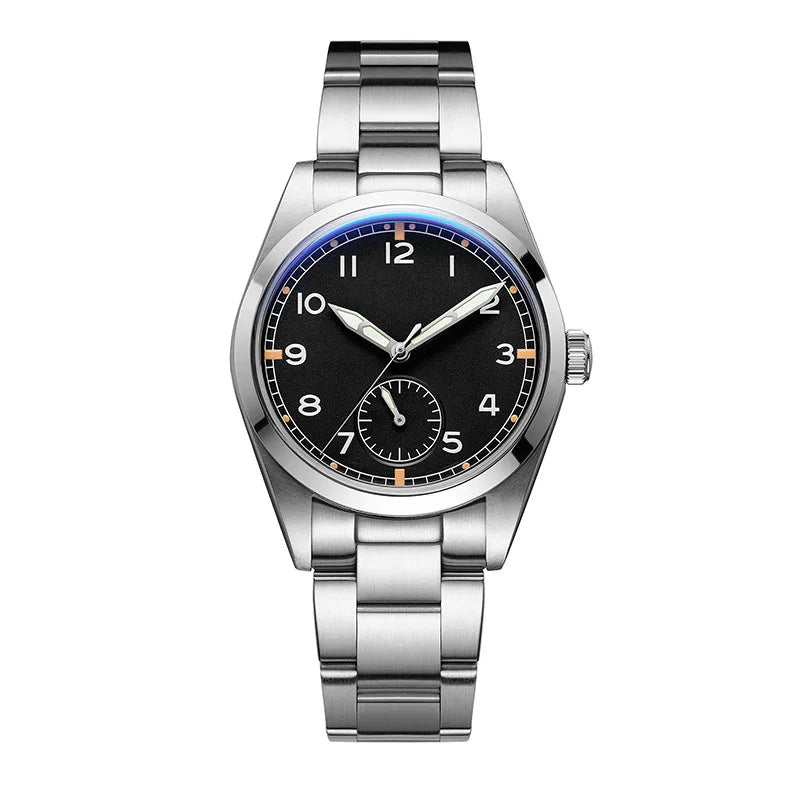 Reloj de cuarzo ADDIESDIVE de 36mm para hombre VH60, luminoso BGW9, cristal abombado tipo burbuja, cubierta de vidrio, resistente al agua 10Bar, acero inoxidable