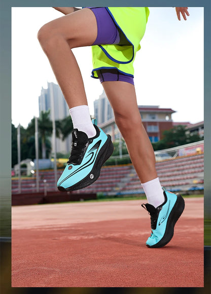 Carbon Plate Sports Running Shoes Marathon Men Breathable Lightweight Women's Comfortable Athletic Nonskid Chunta Sneakers