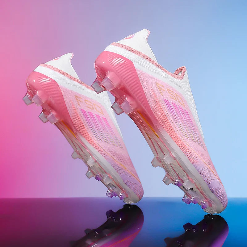 Chaussures de football pour hommes, crampons d'entraînement, chaussures de soccer FG ultralégères et respirantes, livraison directe, crampons longs pour matchs sportifs, baskets d'intérieur