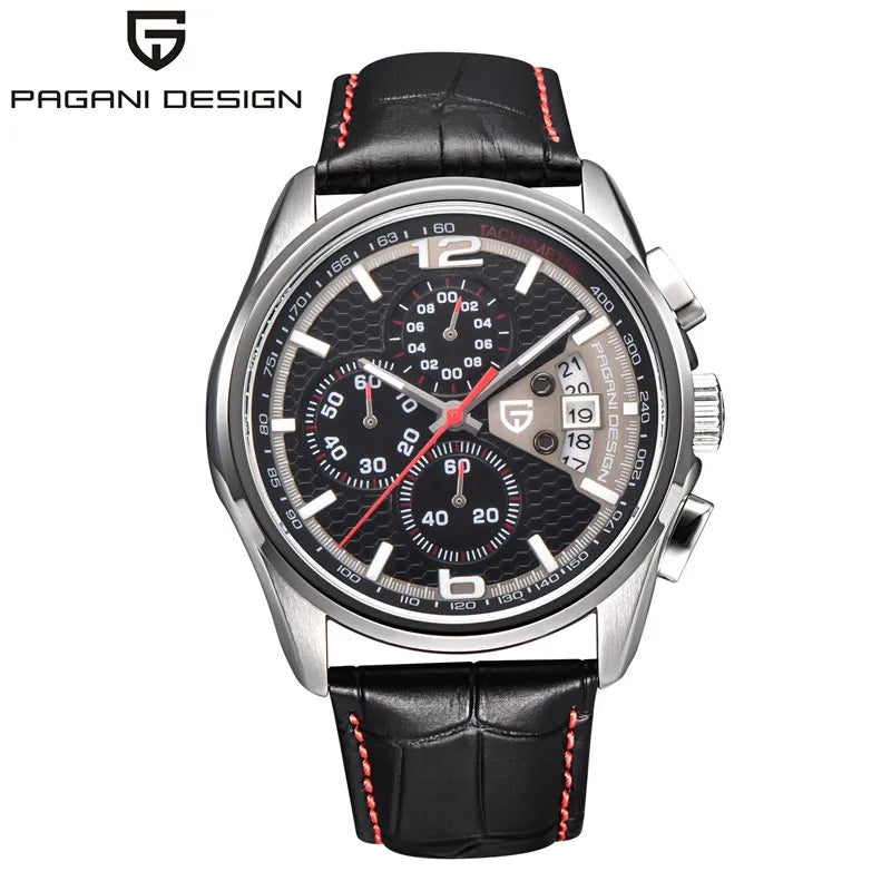 Cronógrafo PAGANI DESIGN para hombre, reloj de cuarzo multifunción de piloto militar, reloj masculino
