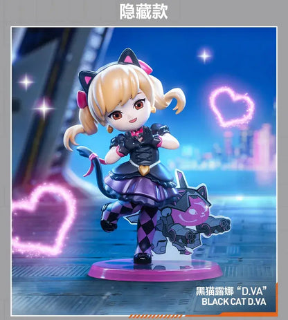 POP MART Overwatch Play of The Game serijos paslaptinga akloji dėžutė – kawaii stiliaus žaislai, dekoratyvinės figūrėlės, namų dekoras, staliniai modeliai-lėlės