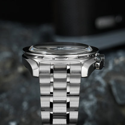 Orologio da uomo Watchdives New Wd1863 al quarzo VK63, cronografo con vetro zaffiro bombato, impermeabile, 39 mm, in acciaio, top brand, orologio business di lusso