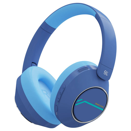 Écouteurs Bluetooth sans fil pour enfants, casque d'écoute à suppression active du bruit, casque pliable à Volume sûr avec micro pour enfants et adolescents