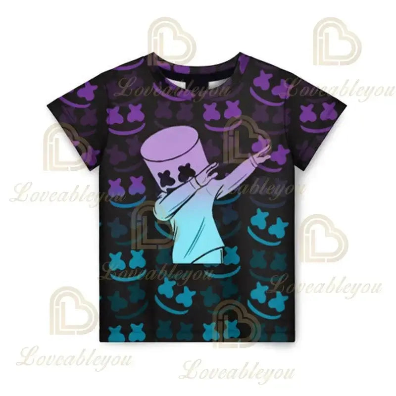 T-shirt 3D Battle Royale Fortnite — T-shirts para Homem e Mulher, Rapazes e Raparigas, Tops Cartoon Victory, Roupa Teen, Crianças, Herói de Jogo, T-shirts e Tops