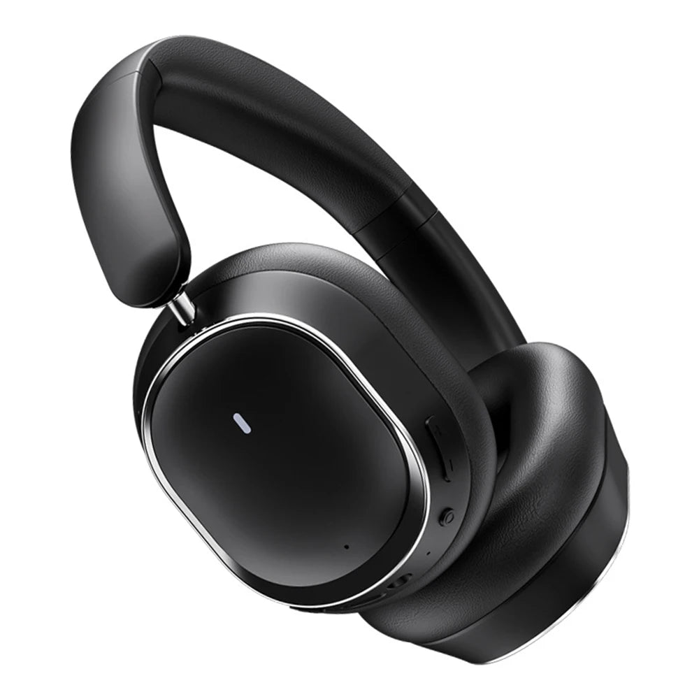 Casque à réduction de bruit active, casque sans fil Bluetooth 6.0 supra-auriculaire ANC, audio haute résolution, autonomie de 50 heures, basses profondes