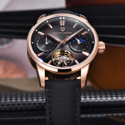 Pagani Design men’s watch, new model, luxury automatic mechanical watch, 41 mm, stainless steel, water-resistant to 10 bar, ‘racer’ style