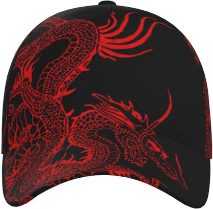 „Dragon Snapback“ kepurė, vyriškos beisbolo kepurės, vyriškos saulės kepurės, reguliuojamos „Cool Trucker“ kepurės moterims ir vyrams