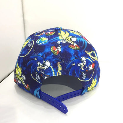 Șapcă de baseball 3D „Shadow the Hedgehog” pentru adulți și copii, cu imprimeu Sonic, Amy, Tails și Knuckles, cu margine plată și limba de rață, cadou