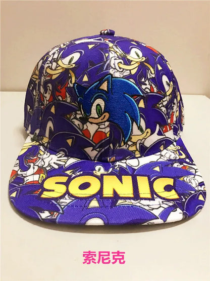 Șapcă de baseball 3D „Shadow the Hedgehog” pentru adulți și copii, cu imprimeu Sonic, Amy, Tails și Knuckles, cu margine plată și limba de rață, cadou