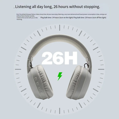 Wireless Headset B500 RGB Noise Cancelling Gaming Headphones 60H Playtime BTV5.4 & HD Sound Stereo Music Game Earphone