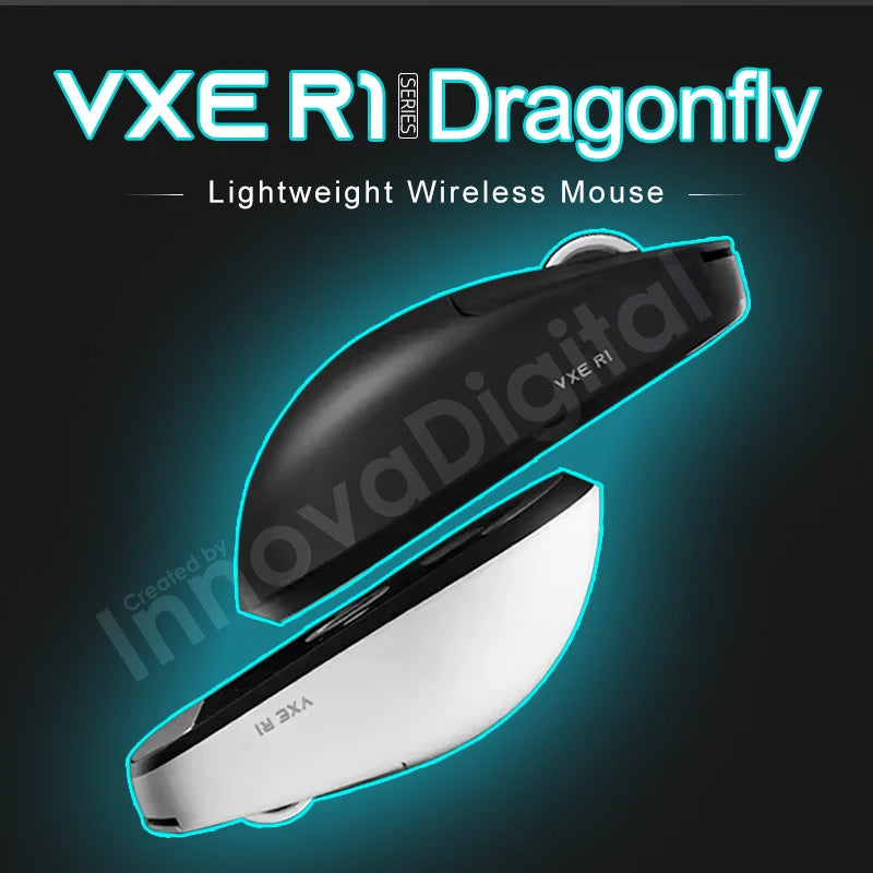 Bezdrátová herní myš ATK VXE Dragonfly R1 Pro MAX PAW3395 R1 SE Plus, přizpůsobitelná esports FPS myš, dobíjecí a lehká