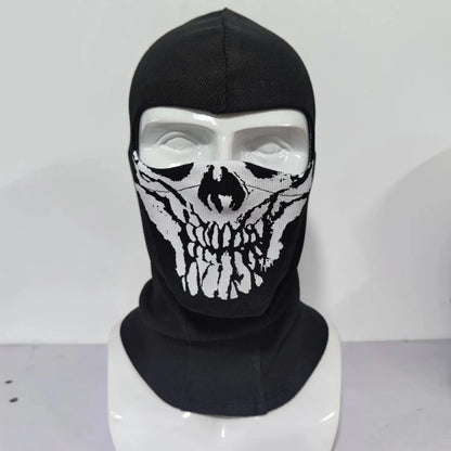 Unisex Ghost Print Skull Motorcycle Face Mask War Game Call Of Duty MWII 2022 COD Ghost Simon Riley Balaclava Mask For Adult