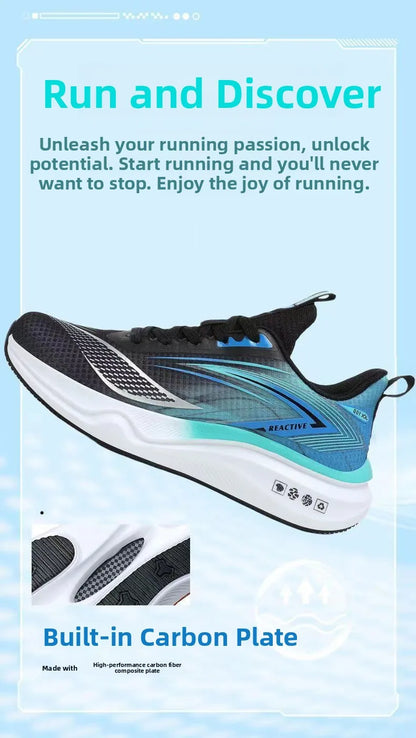 Men's breathable running shoes summer hot sale of the season, casual sporty fish thread soft bottom thick heel cross-border style