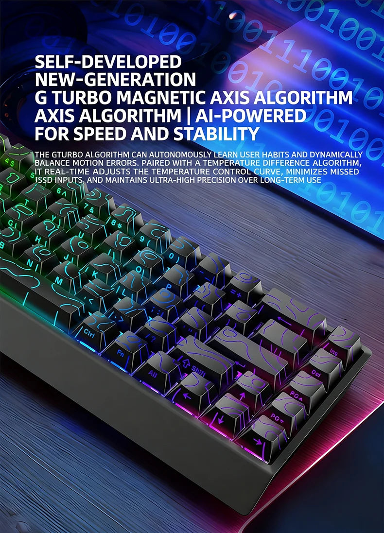 IROK Carotmas Mercury68 Mercury 68 Mercury68 Pro Mercury68 Max RT 0.001mm 8K kabelgebundene magnetische mechanische Gaming-Tastatur