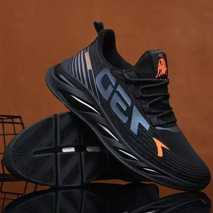 New Summer Men's Breathable Mesh Running Shoes Lightweight Trendy Sports Sneakers for Daily Workout and Outdoor Walking