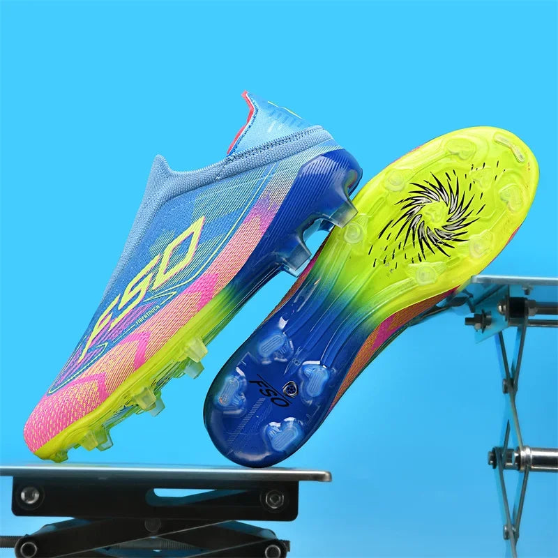 Nouvelles chaussures de football pour hommes, crampons de football sur gazon, chaussures de football pour adultes, crampons de futsal, crampons de sport confortables, antidérapants, ultra-légers, pour entraînement en s
