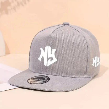 Gorra de béisbol con letras neutras, para primavera y otoño, ajustable, informal, de estilo hip-hop, con visera, ideal para actividades al aire libre y protección solar.