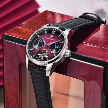 Pagani Design men’s watch, new model, luxury automatic mechanical watch, 41 mm, stainless steel, water-resistant to 10 bar, ‘racer’ style