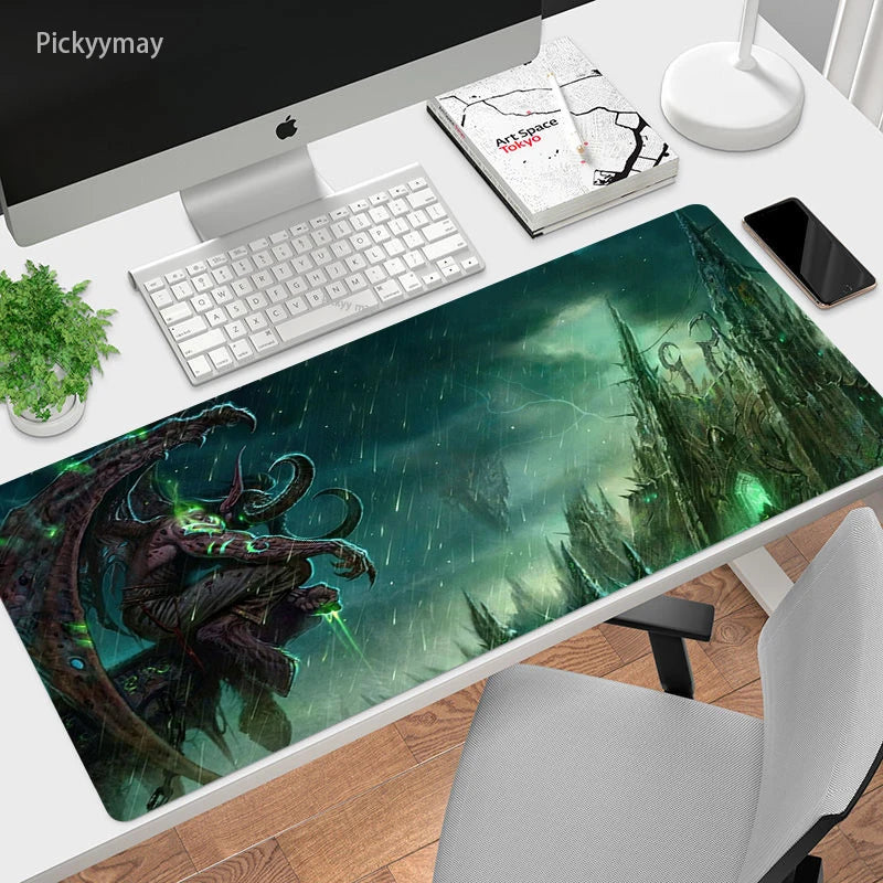 World Of Warcraft Mouse Pad Computer Laptop Mouse Mat Large Mousepad Keyboards Table Carpet  Gaming Desk Play Mats Locking Edge
