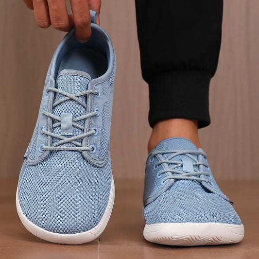 Women's Walking Flat Shoes Soft Mesh Suitable for Travel Wide Fit Lightweight Support Fitness and Leisure Sports Shoes for Men