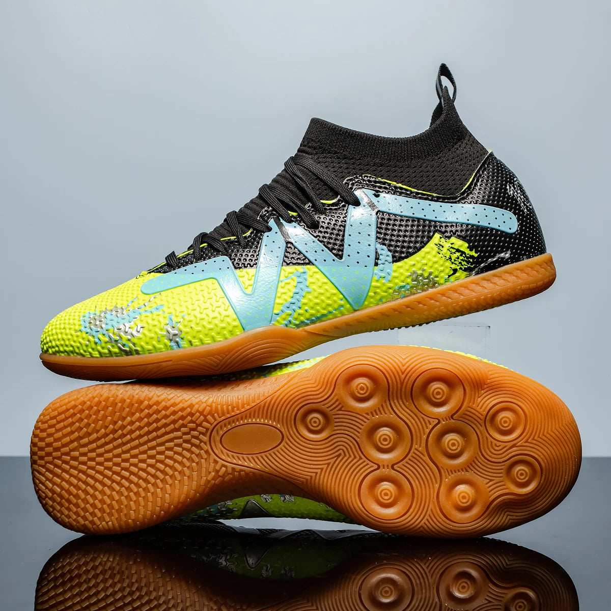 Zapatillas de fútbol para hombre, tacos de alto rendimiento, calzado profesional de fútbol sala, botas rápidas para campo de fútbol, zapatillas originales de entrenamiento para niño
