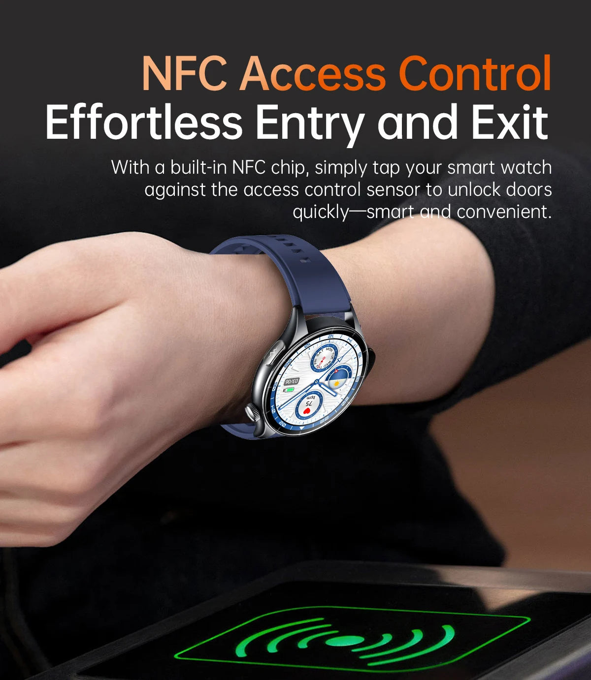 2025 Health Smartwatch for Xiaomi & Huawei ECG + PPG, Blood Pressure, SpO2, Body Analysis, Bluetooth Calling & NFC