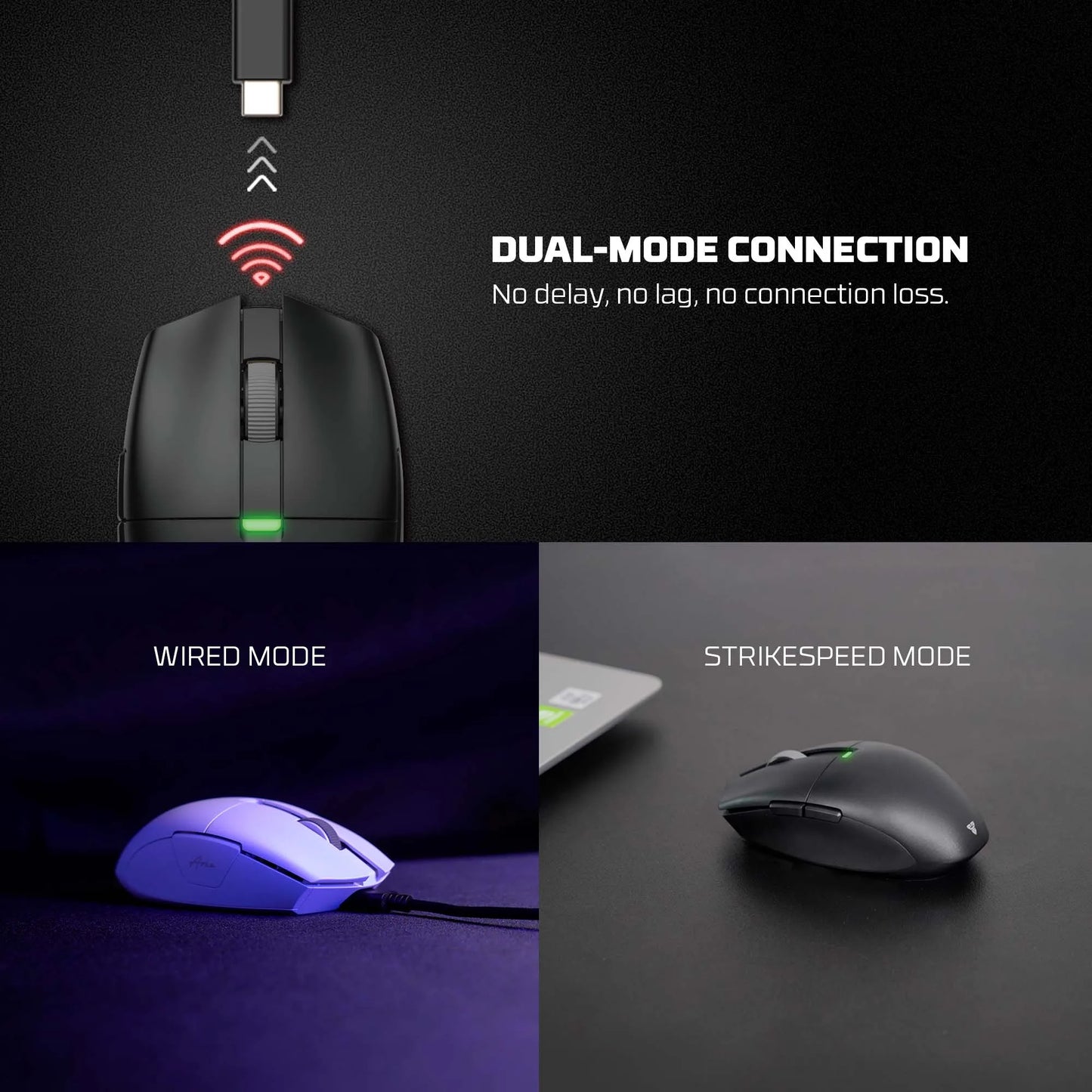FANTECH Aria XD7E 2.4G Wireless Gaming Mouse PixArt 3311 1000Hz 59g Lightweight Gamer Mice For PC Laptop