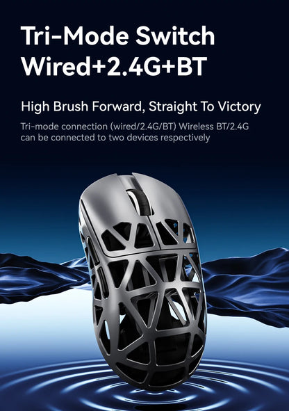 Attack Shark R2 Ασύρματο Gaming Mouse PAW3950 8K από ελαφρύ κράμα μαγνησίου, Bluetooth Tri-Mode για gaming/γραφείο
