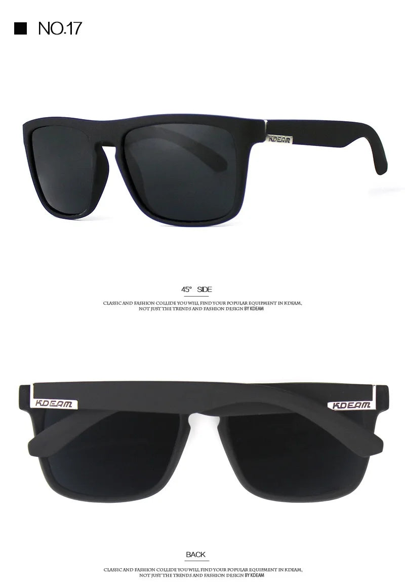 Outdoor Sport Square Myopia Lens Prescription Sunglasses Men Polarized Driving Anti-Glare Myopes Lunettes 0 -0.5 -0.75 Hoz -6.0