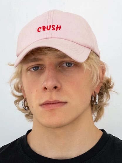 Унисекс бейзболни шапки с бродерия „crush“ – черни шапки с избродирани инициали „Dad Hat“ – 100% памук, подходящи за четири сезона