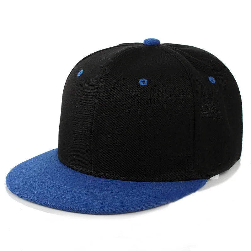 Fashion Solid Baseball Cap Flat Peak Hip Hop Hats Men Women Snapback Caps Male Bone Band Kpop Casual Travel Outdoor Sun Hats