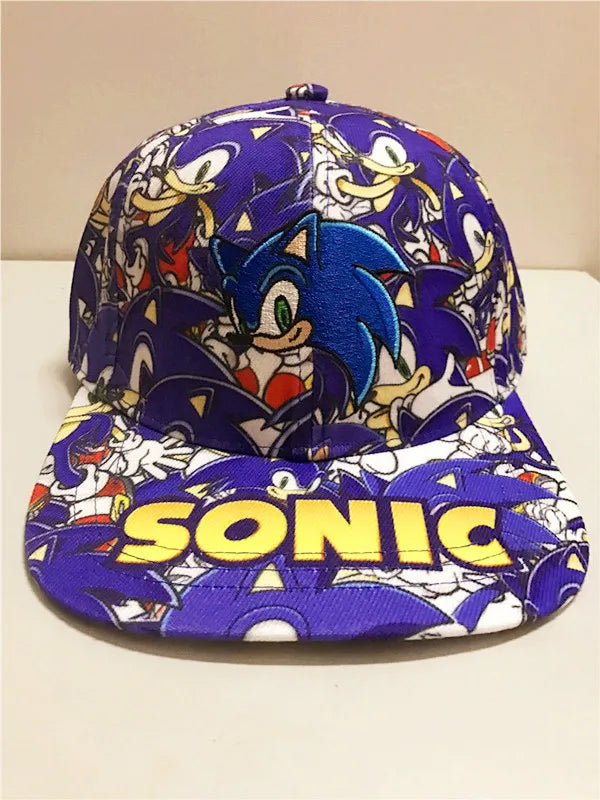 Șapcă de baseball 3D „Shadow the Hedgehog” pentru adulți și copii, cu imprimeu Sonic, Amy, Tails și Knuckles, cu margine plată și limba de rață, cadou