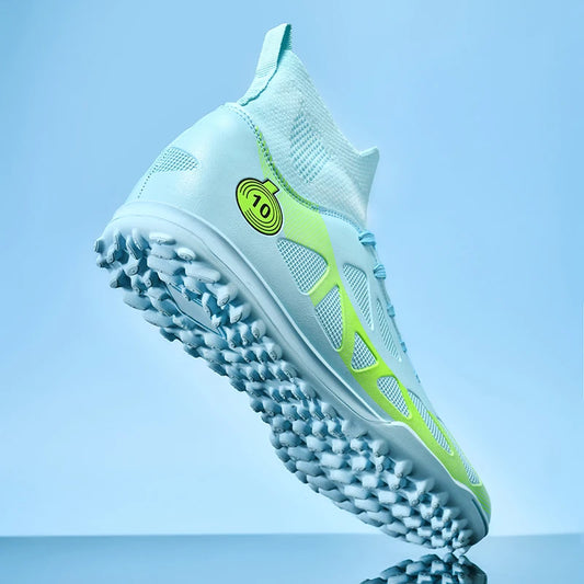 Professional Sports Football Shoes TF Broken Nail Teenagers Durable Wear Resisting Training Shoes Adult High-Tops Soccer Shoes