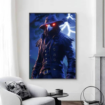 Game-F-F-Fortnites Poster, selbstklebend und wasserfest, ideal für Wohnzimmer, Schlafzimmer und Bar-Dekoration