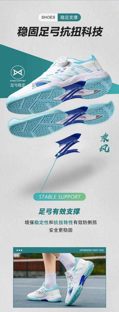 Badmintonschoenen voor heren, trainingssportschoenen voor binnen en buiten, antislip, slijtvast, mesh, ademend, tafeltennisschoenen