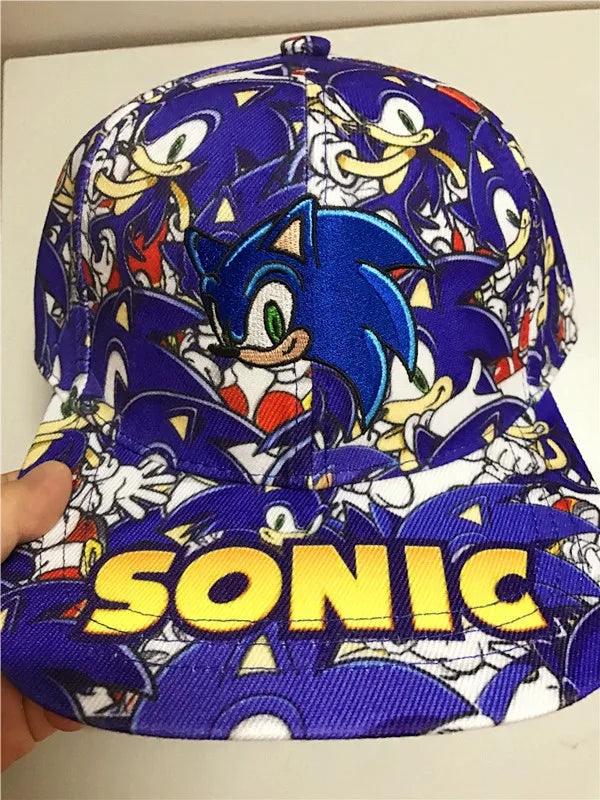 Șapcă de baseball 3D „Shadow the Hedgehog” pentru adulți și copii, cu imprimeu Sonic, Amy, Tails și Knuckles, cu margine plată și limba de rață, cadou