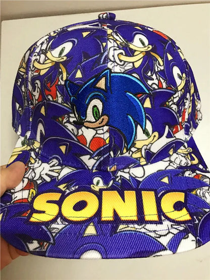 Șapcă de baseball 3D „Shadow the Hedgehog” pentru adulți și copii, cu imprimeu Sonic, Amy, Tails și Knuckles, cu margine plată și limba de rață, cadou