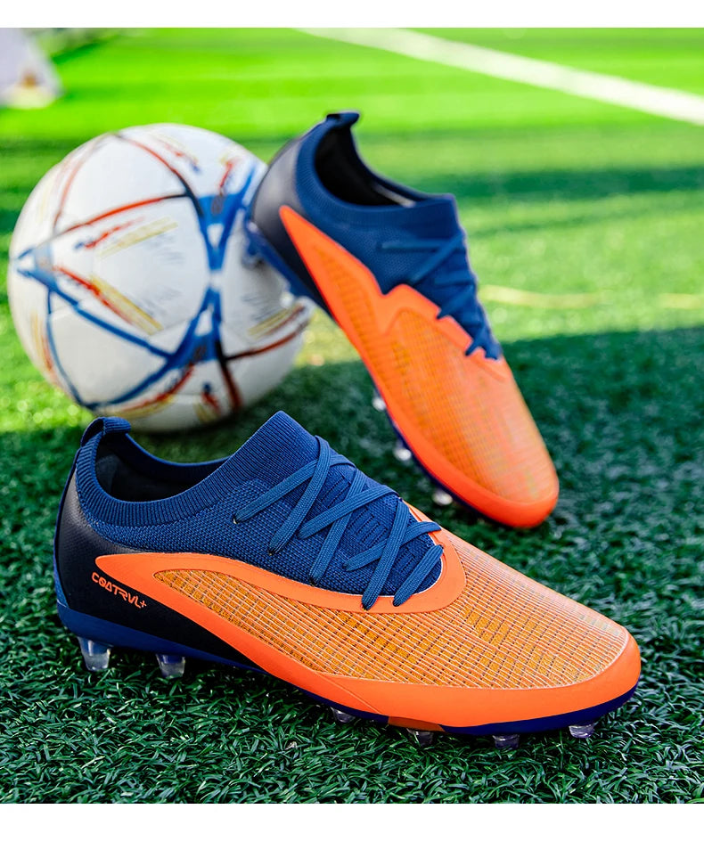 Męskie nowe buty piłkarskie TF – wytrzymałe, oddychające korki treningowe dla dorosłych na boiska typu Society, najwyższej jakości