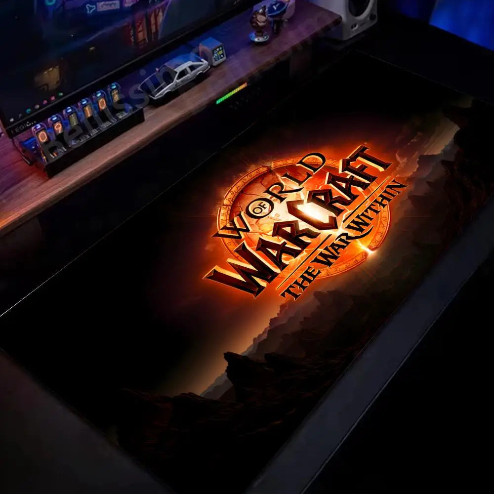 Natural Horde Alliance Mouse Pad Rubber Large Computer Desk Keyboard Mat HD World Of Warcraft Gaming Mousepad Speed Locking Edge
