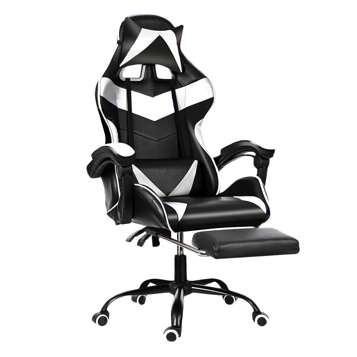 Chaise de bureau en cuir Joylive, chaise de jeu WCG, chaise ergonomique pour ordinateur, pivotante, inclinable, pour salle de jeu