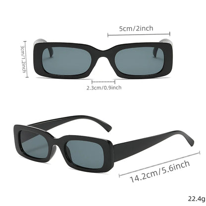 Fekete négyzet alakú napszemüveg férfiaknak, téglalap alakú, kicsi, retro stílusú, fekete lencsés, vezetéshez és horgászathoz, Oculos UV400