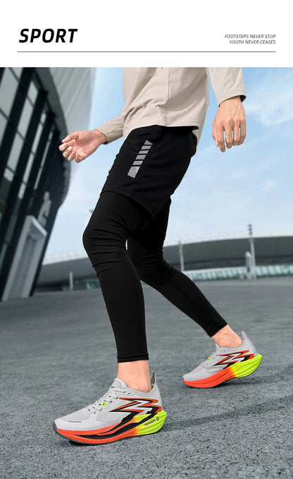 NEUE Laufschuhe mit Carbonplatte für Marathon, Herren, sportlich, atmungsaktiv, leicht, Damen, bequeme rutschfeste Sportsneaker, Casual