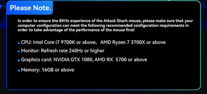 Attack Shark R2 Ασύρματο Gaming Mouse PAW3950 8K από ελαφρύ κράμα μαγνησίου, Bluetooth Tri-Mode για gaming/γραφείο