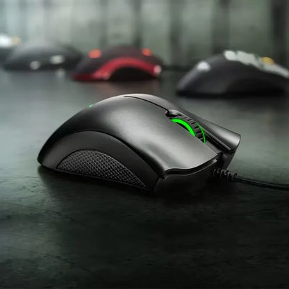 Oryginalna przewodowa mysz gamingowa Razer z sensorem optycznym 6400 DPI do laptopa, optyczna mysz Light Speed